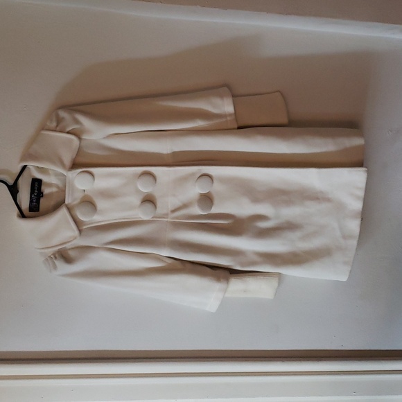 Papaya Jackets & Blazers - Papaya | Off-white Vintage-Inspired Peacoat